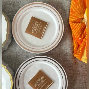 Elegant Rose Gold Luncheon Plates